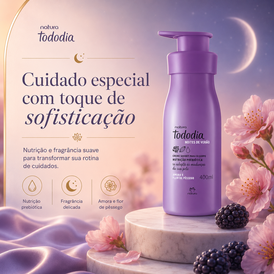 Hidratante Corporal Tododia Noites de Verão