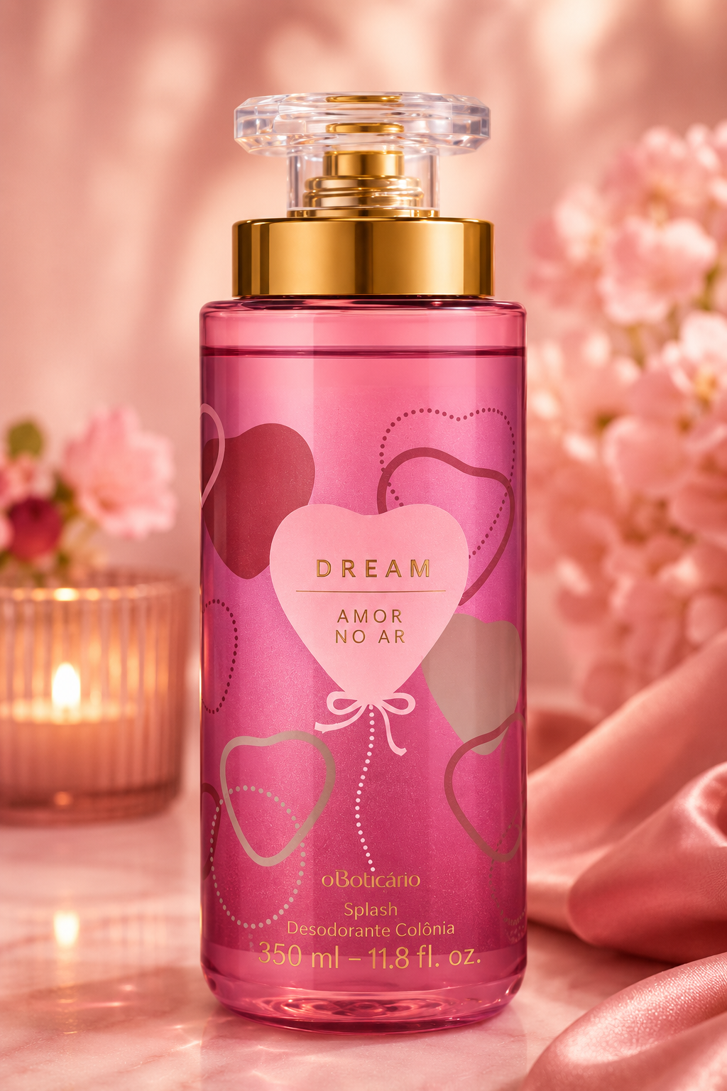 Body Splash Dream Amor No Ar Deo Colônia Feminino O Boticário 350ml