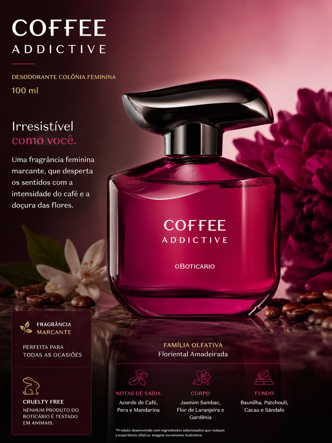 Coffee Addictive Oriental Frutal Colônia 100ml