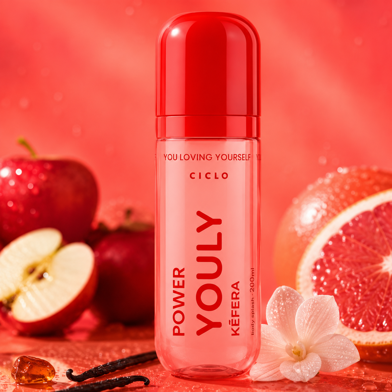 Body Splash Power Youly Kefera Ciclo Cosméticos 200ml