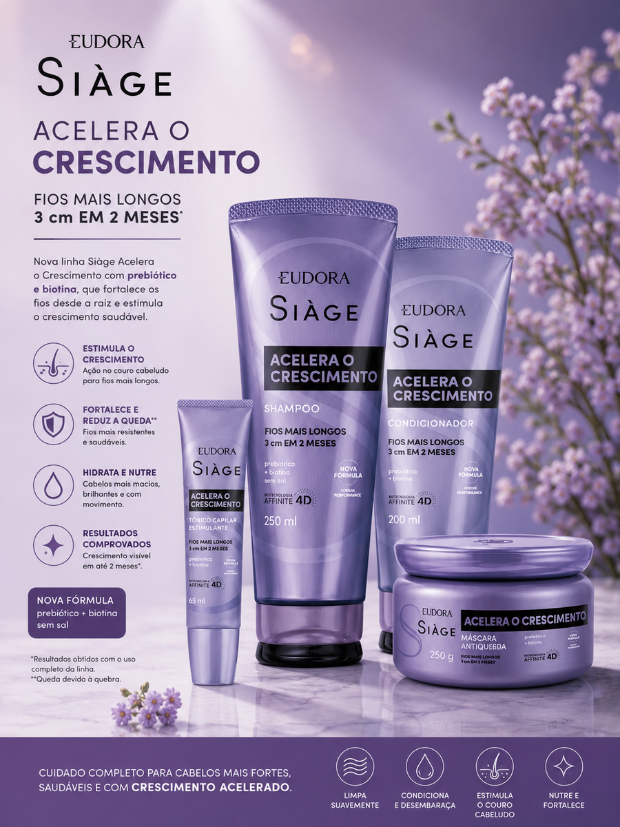 Combo Siàge Acelera o Crescimento (4 itens)